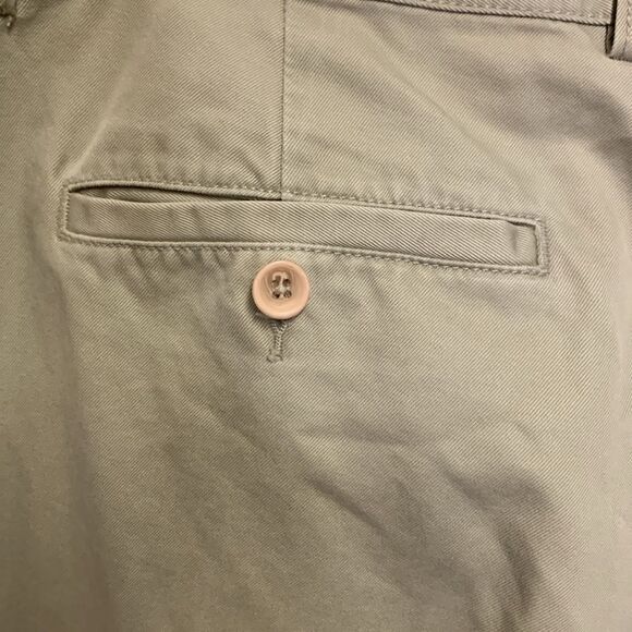 J. Crew Tan Flat Front Cuffed Straight Leg Chino Pants Size 35 X 31 - Picture 7 of 11